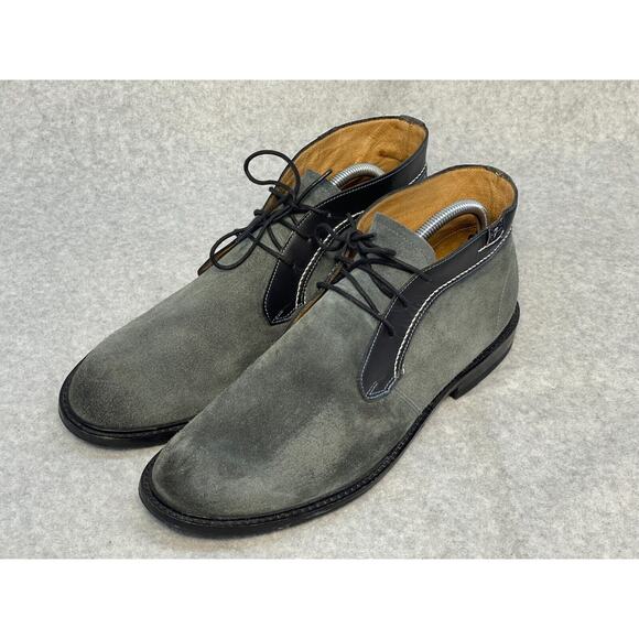 7 for All Mankind for Men: Cruz Oxford Grey Suede Leather Ankle Boots 8 US - Picture 2 of 7